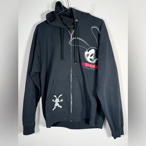 Hanes Disneyland Resort Walt Disney World Oswald The Lucky Rabbit Hoodie Zip Up